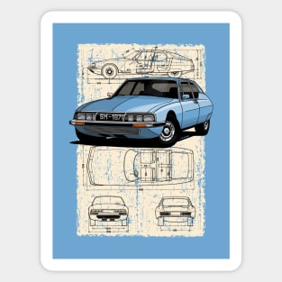 My drawing of the classic French Gran Turismo Sticker